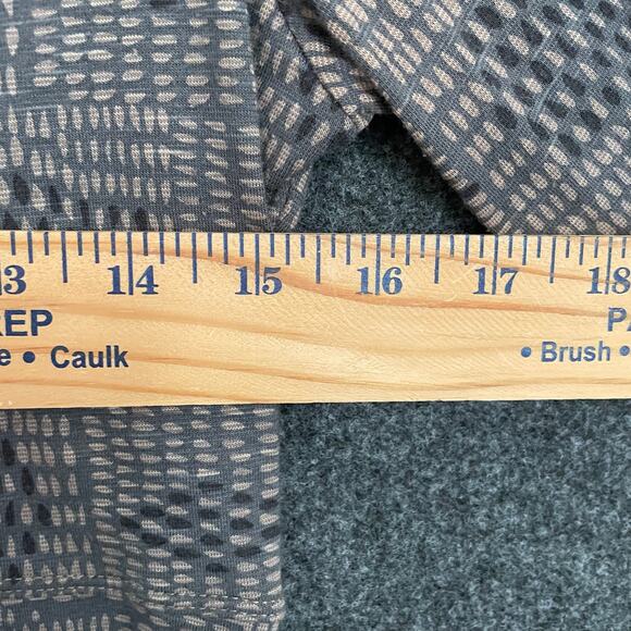 Toad & Co Rosalinda A Line Dress 3/4 Sleeve Organic Cotton Gray/Tan - Picture 5 of 7